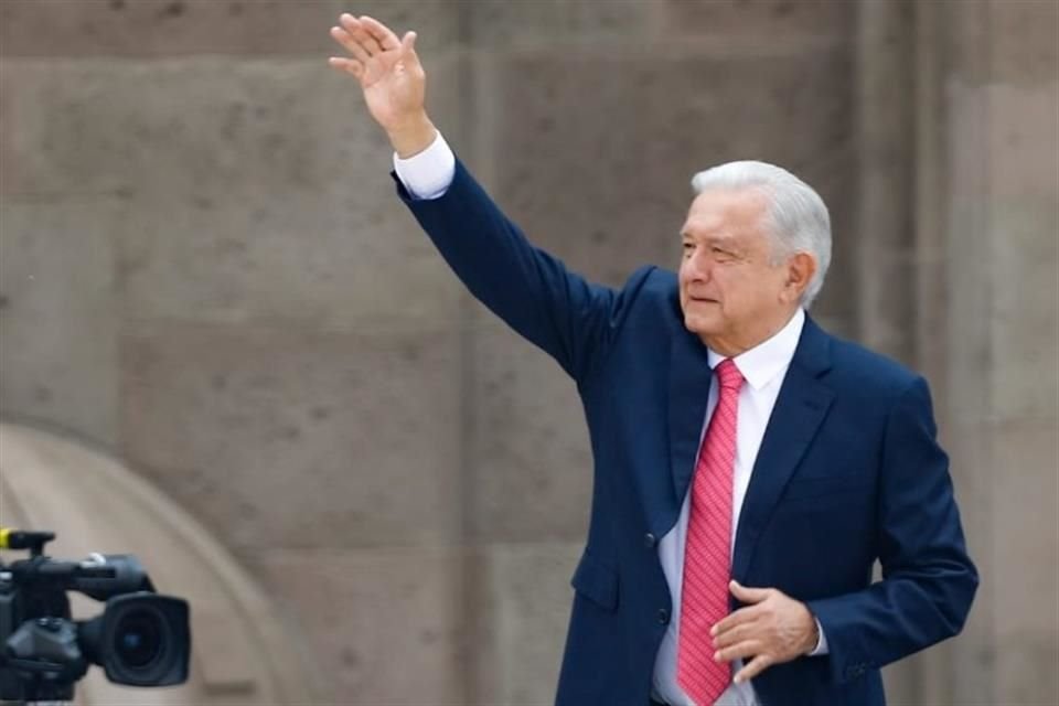 El Presidente López Obrador dio su último discurso en el Zócalo capitalino.