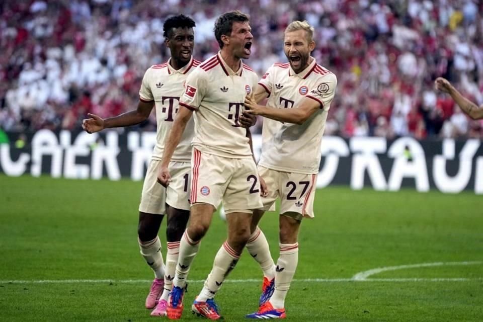 Thomas Müller aseguró el triunfo del conjunto de Múnich, al marcar al minuto 78.