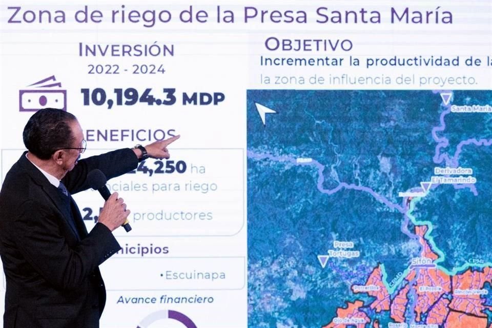 Gobierno federal anunció el establecimiento de 3 nuevos distritos de riego que agregan 163,516 hectáreas a la superficie regable en el País.