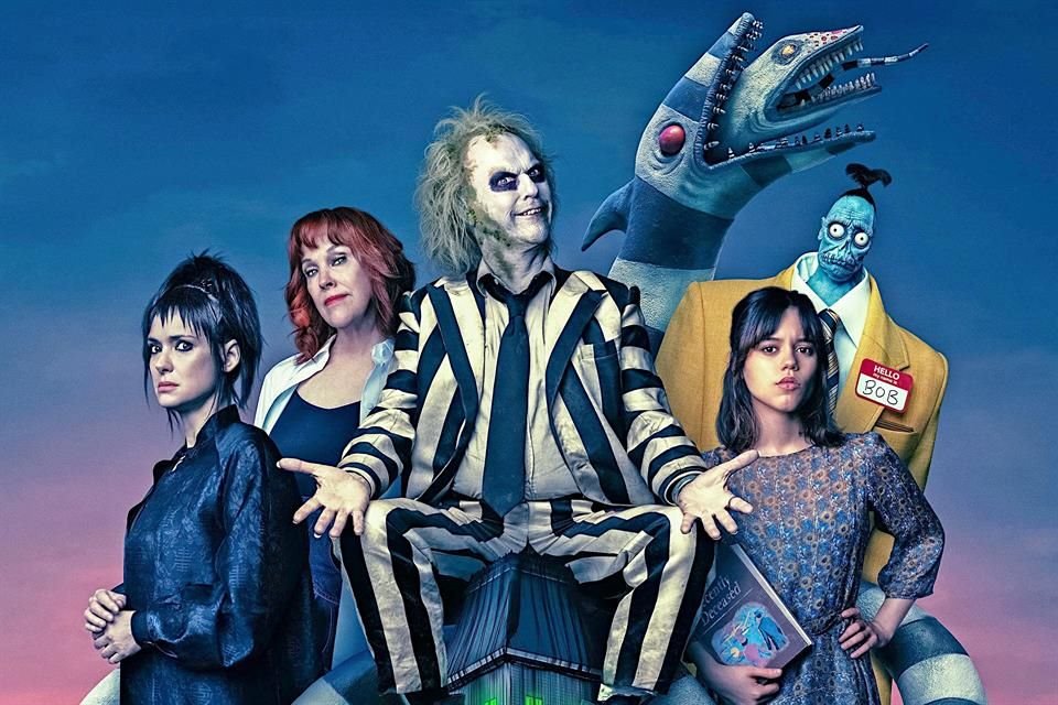 Luego de 36 años de su debut fílmico, el fantasma encarnado por Michael Keaton regresa más cantarín con 'Beetlejuice Beetlejuice'.