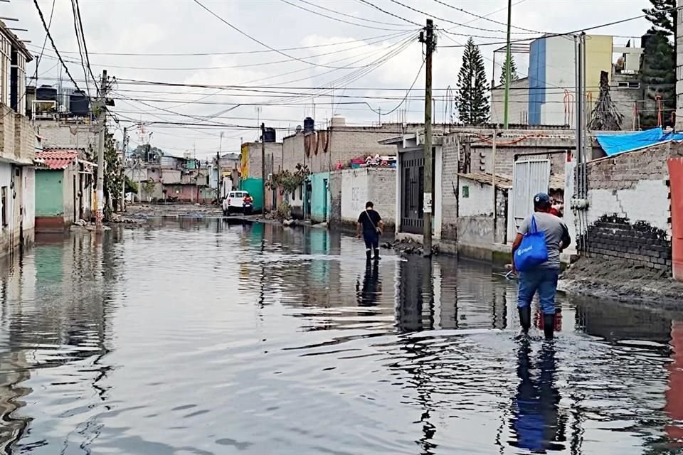 La Colonia Culturas de México registra anegaciones desde el 1 de agosto.