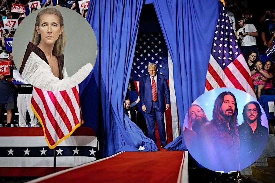 Céline Dion y Foo Fighters forman parte de la lista de artistas que pusieron un alto a Donald Trump, para que no use su música en campaña.