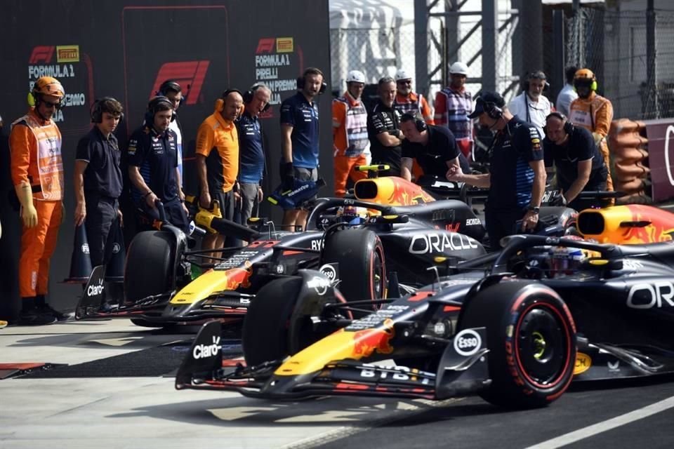 Los Red Bull batallaron en el GP de Italia.