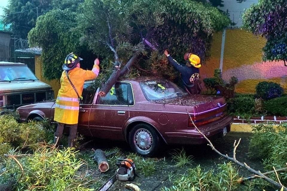 Servicios de emergencia atendieron las afectaciones provocadas por las lluvias.