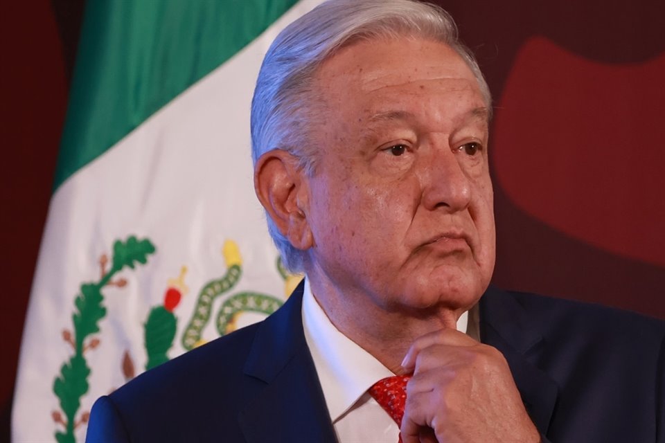 El Presidente López Obrador en conferencia de prensa.