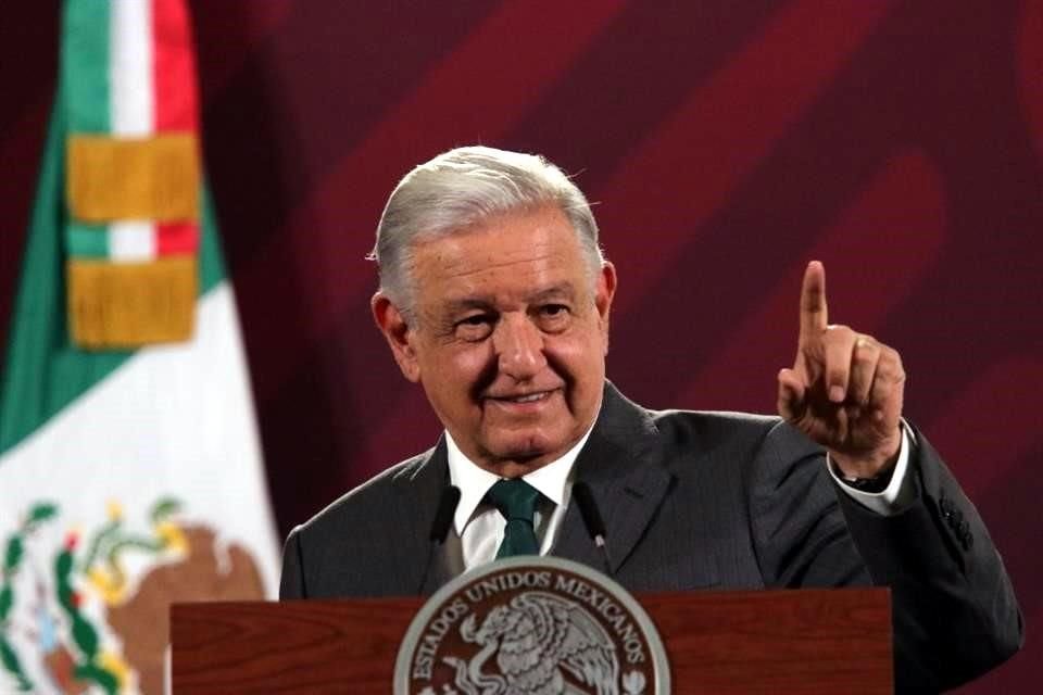 El Presidente López Obrador durante una de sus conferencias en Palacio Nacional.