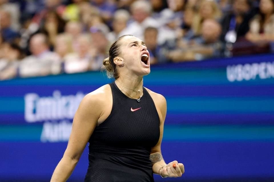 Aryna Sabalenka se instaló en la Final del Abierto de Estados Unidos tras vencer a la local Emma Navarro por 6-3 y 7-6 (2).