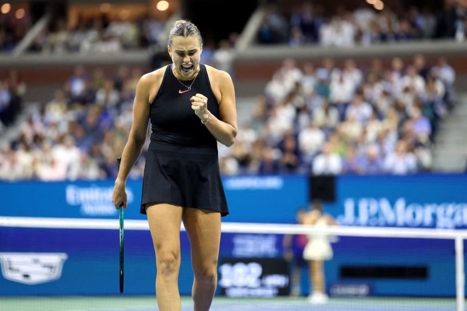 Aryna Sabalenka se instaló en la Final del Abierto de Estados Unidos tras vencer a la local Emma Navarro por 6-3 y 7-6 (2).