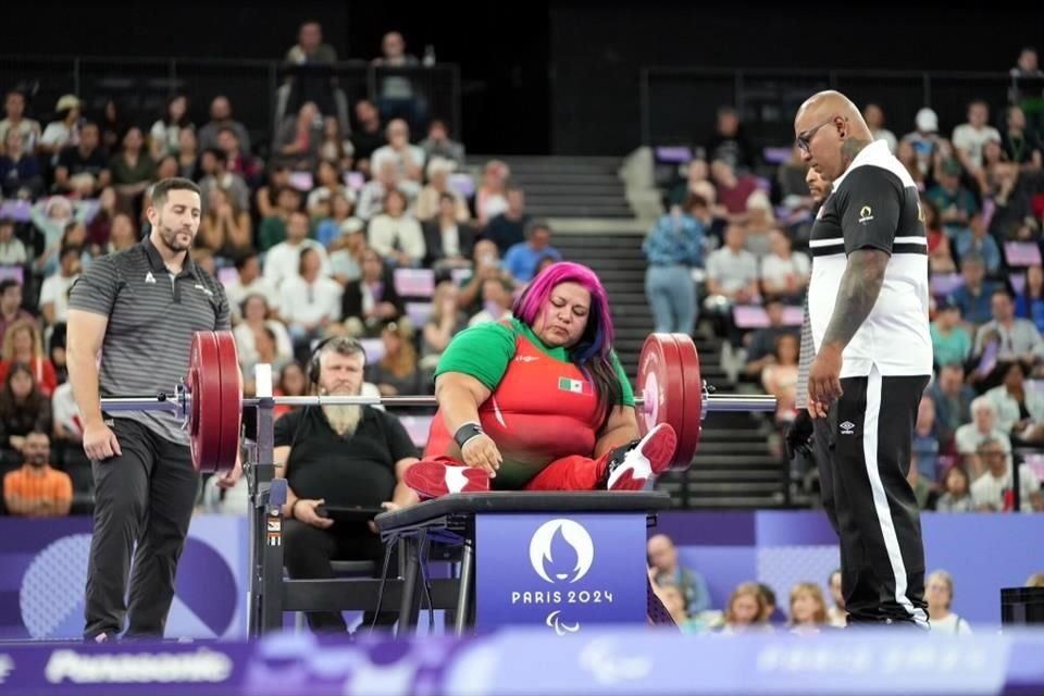 Perla Patricia Bárcenas cerró la participación de México en los Juegos Paralímpicos París 2024 al quedar séptima en la Final del Para Powerlifting de 86 kilogramos.