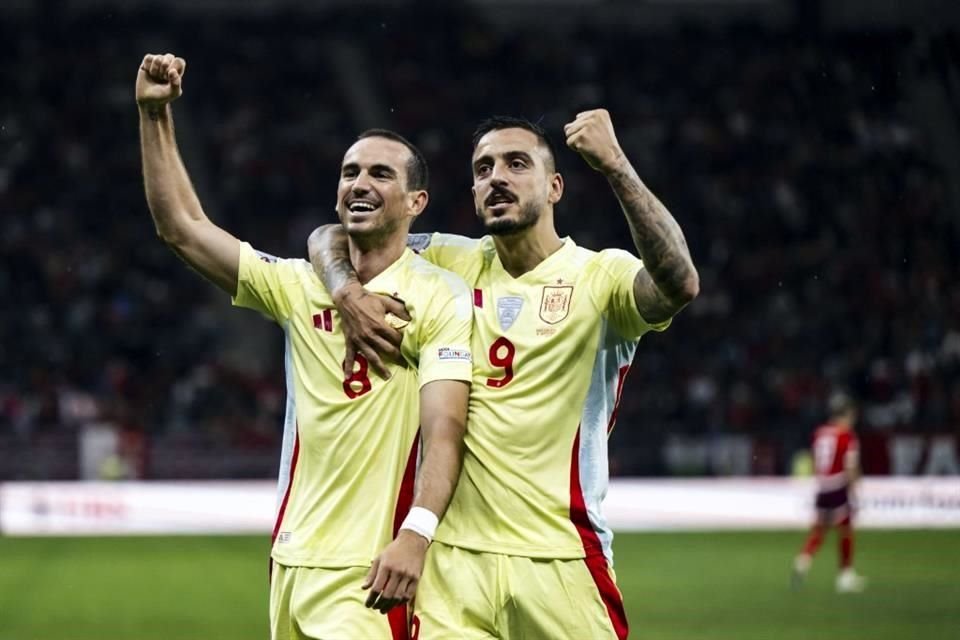 España ganó por primera vez en el Grupo D de la Liga de Naciones de la UEFA al golear 4-1 a Suiza en Ginebra.