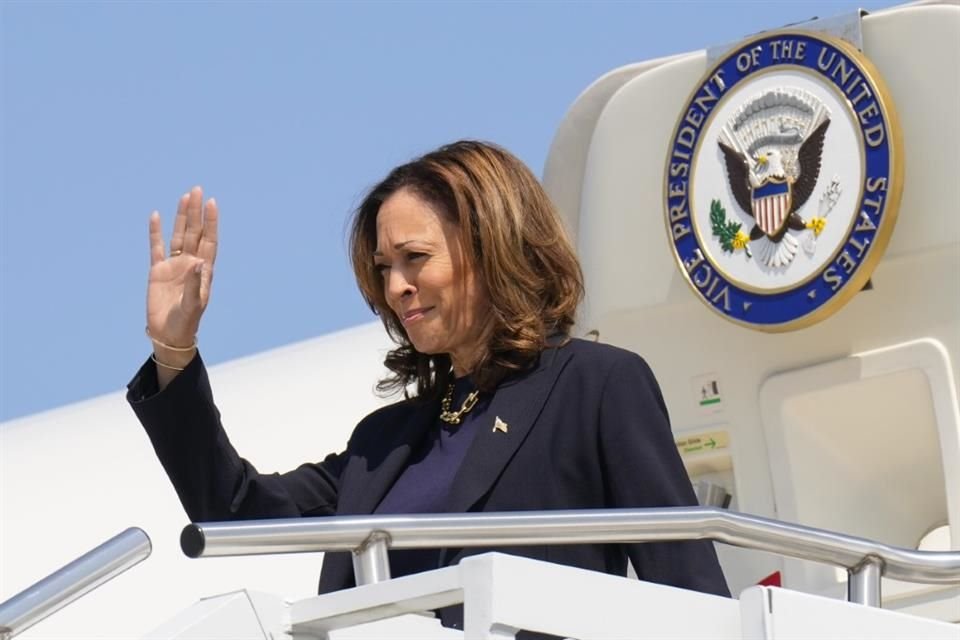 La candidata demócrata Kamala Harris a su llegada a Pittsburgh el 5 de septiembre del 2024.