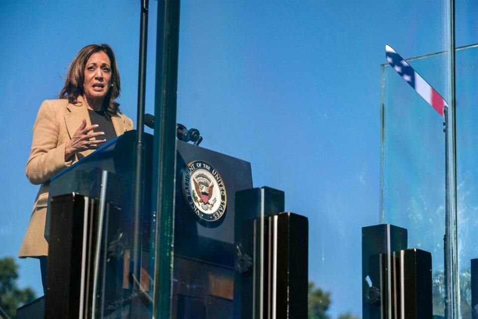 La Vicepresidenta Kamala Harris durante un evento de campaña en New Hampshire, el 4 de septiembre del 2024.