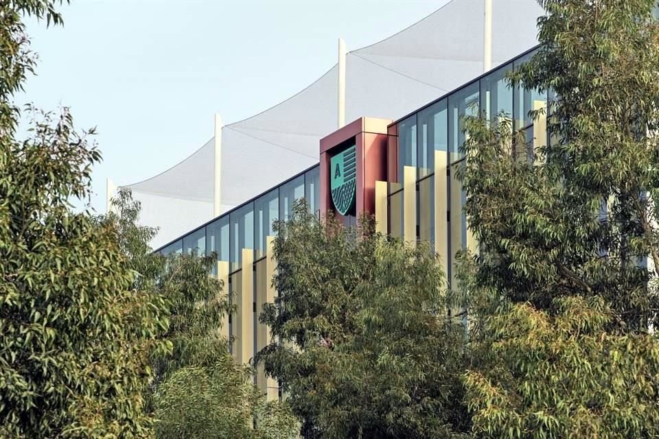 El edificio se retira de la escuela para preservar la luz natural y las vistas de los espacios de aprendizaje actuales.