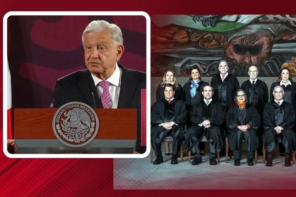 López Obrador pide a ministros del PJ que actúen con responsabilidad y que respeten la voluntad del pueblo.