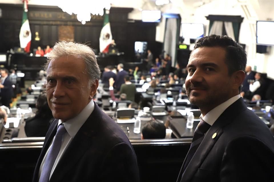 Miguel Ángel Yunes Linarez (IZQ.) y su hijo Miguel Ángel Yunes Márquez (Der.)