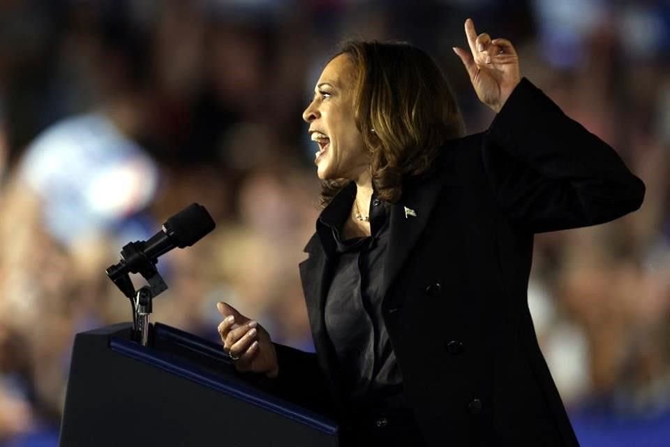 La candidata Kamala Harris dio discurso en Pensilvania, un estado clave.