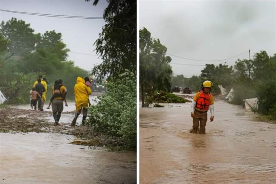 Tormenta tropical 'Ileana' causó inundaciones, así como afectaciones a viviendas y a autos, en puntos de Sinaloa; se realizan evacuaciones.