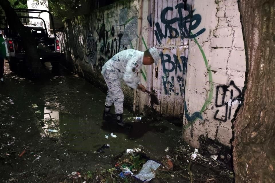 La Colonia San Rafael, en Naucalpan resultó afectada tras las fuertes lluvias.