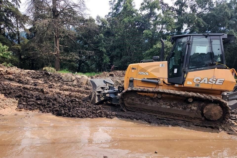 Para los trabajos fue necesario el uso de maquinaria pesada.