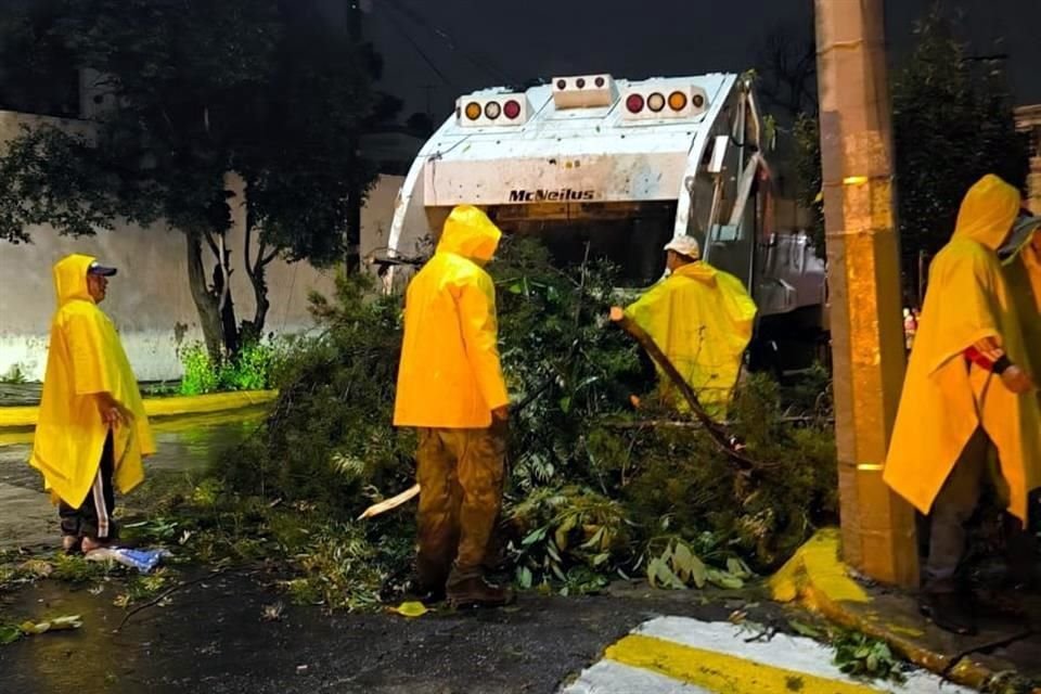 En el Municipio de Naucalpan se registraron daños por las lluvias.