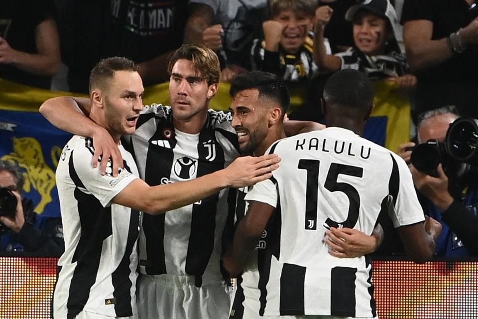 La Juve sumó sus primeros puntos en la nueva Champions League.