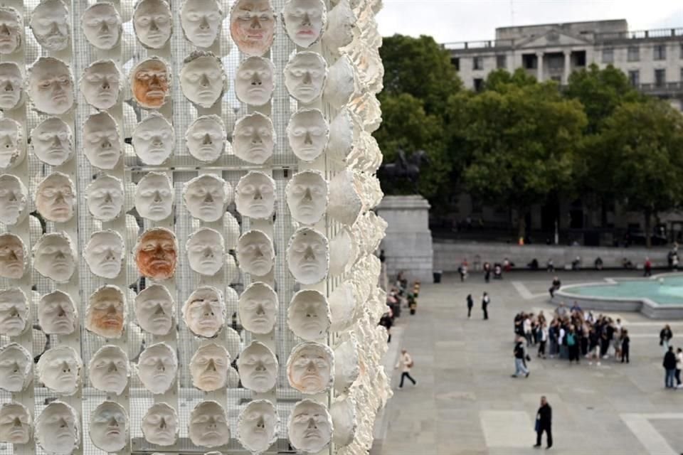 'Es una obra procesual, donde la biodiversidad, el clima, los animales, los pájaros, el viento, van a hacer que se vaya fusionando', explicó la artista.