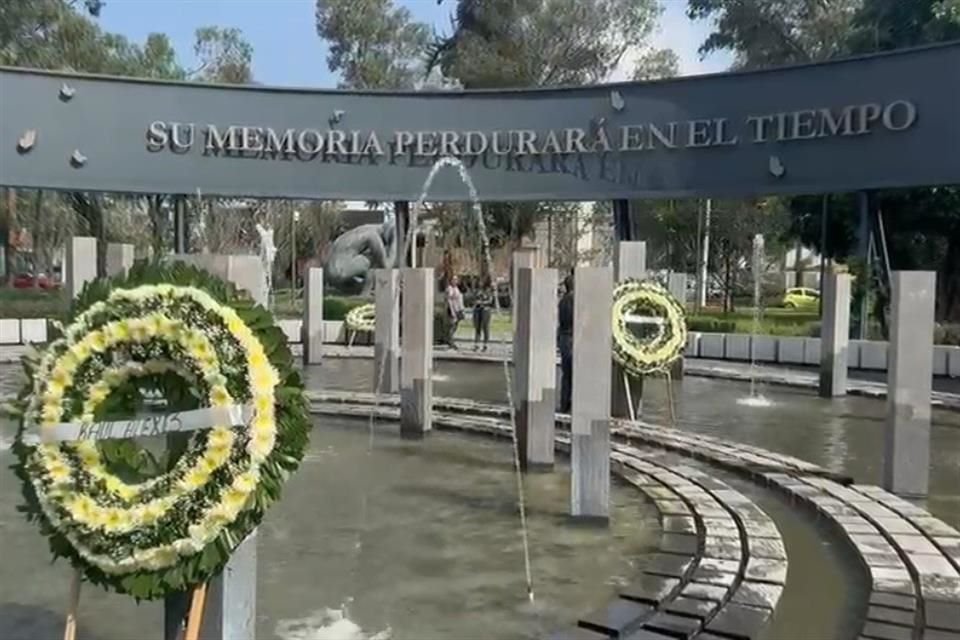 Preparativos de una misa que habrá en el memorial de las víctimas del Colegio Rébsamen.