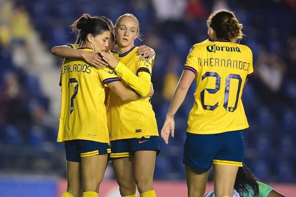 América Femenil goleó 5-0 al club panameño Santa Fe y se jugará el pase a Semis de Concachampions ante el San Diego Wave, en octubre.