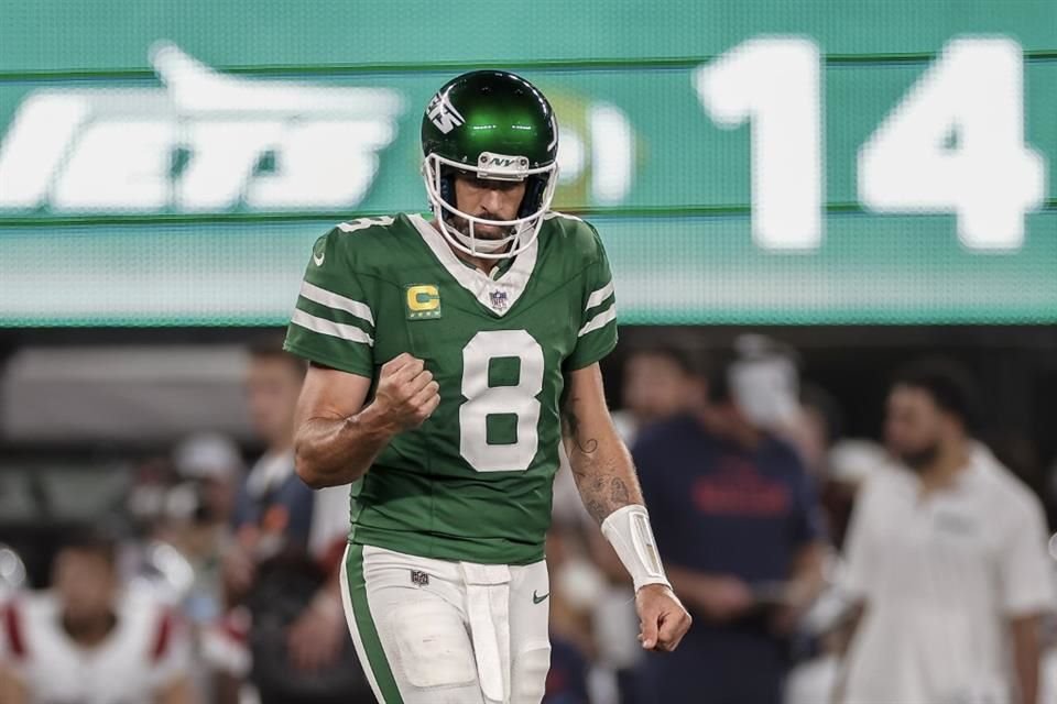 El veterano Rodgers acabó con una mala racha de los Jets.