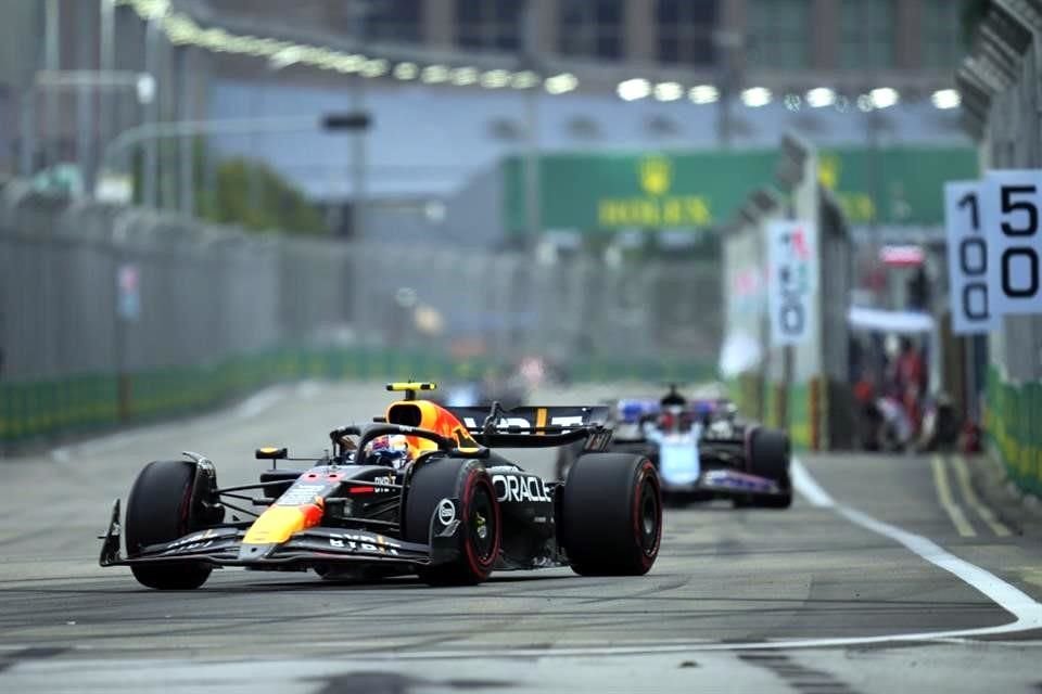 Checo se metió entre los 10 más veloces de la segunda práctica.