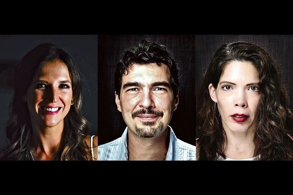 Regina Cabal, Ivan Babic y Andrea Lobo.