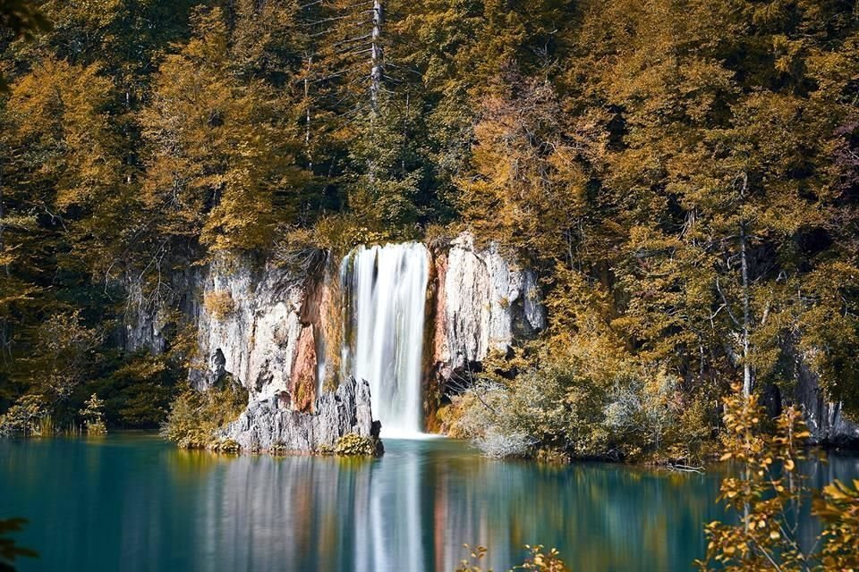 Parque Nacional de los Lagos de Plitvi&#269;e, en Croacia.