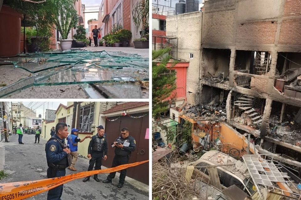 Explosión por acumulación de gas en Colonia Los Reyes, Coyoacán, afectó a 12 personas y 7 viviendas, informó Jefe de Gobierno, Martí Batres.