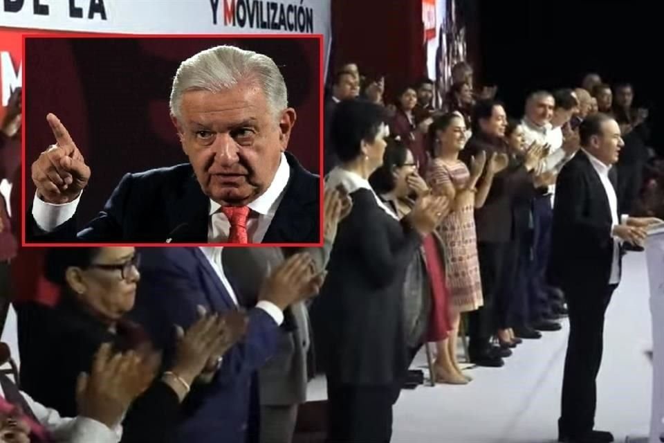 AMLO pidió al Gobernador Alfonso Durazo, presidente del Consejo Nacional de Morena, leer carta ante congresistas del partido.