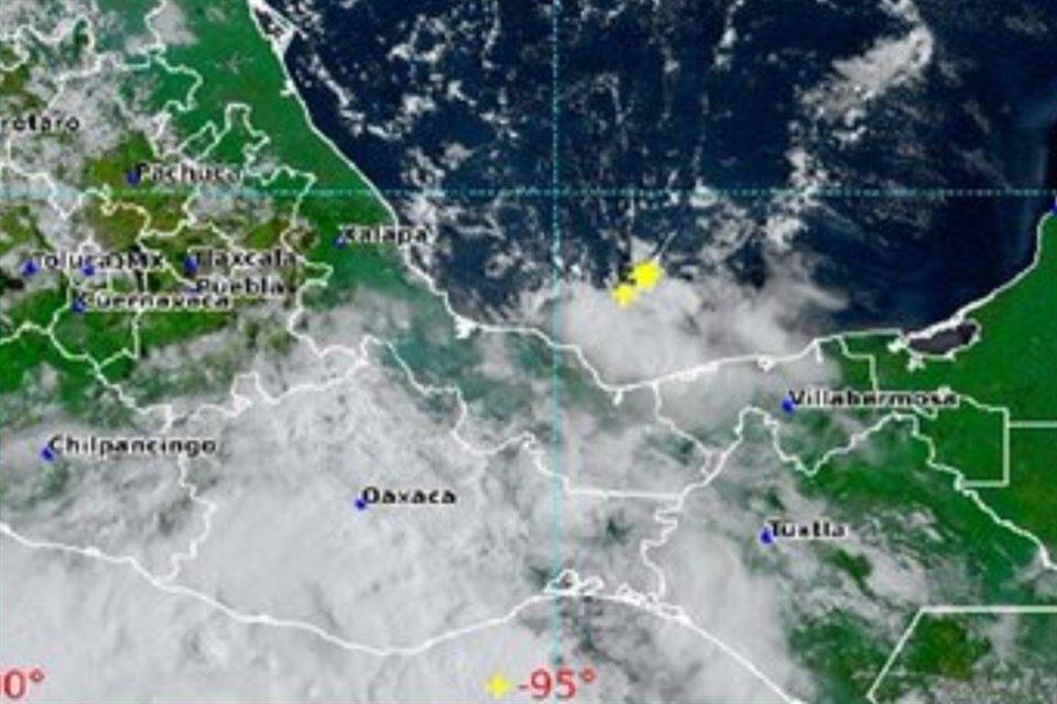 La tormenta tropical 'John' provocará lluvias en Oaxaca, Chiapas, Guerrero, Veracruz, Morelos, Puebla y Estado de México, informó Conagua.