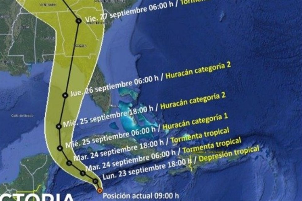 Conagua informó que se ha formado el potencial ciclón tropical nueve sobre el noroeste del Mar Caribe.