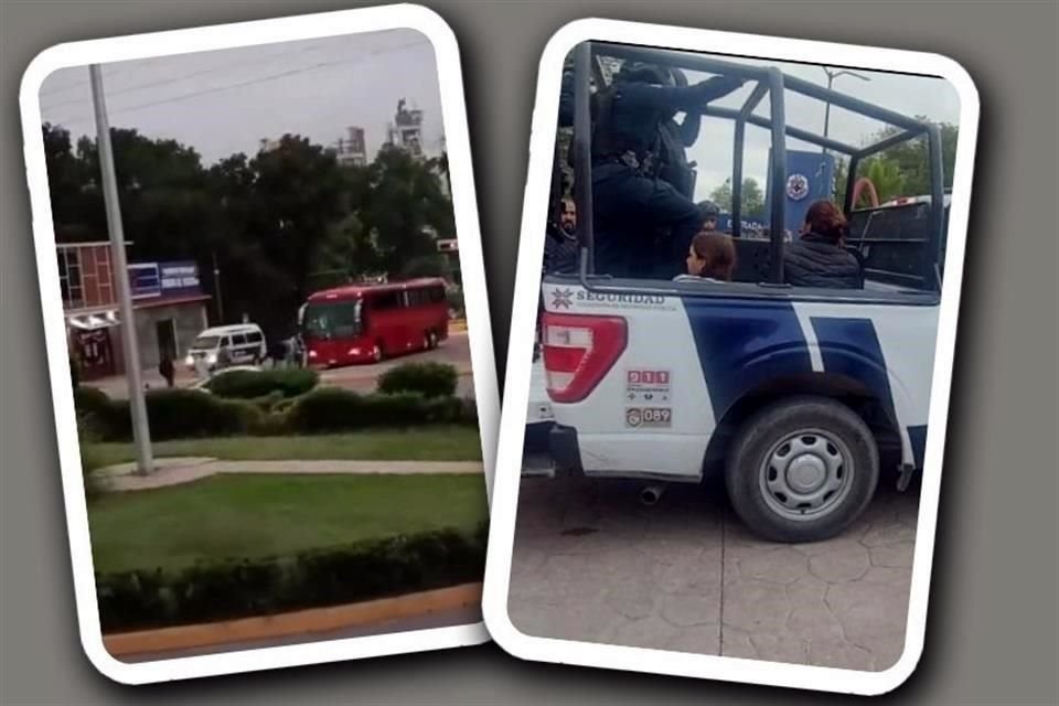 Hombres y mujeres provenientes de Edomex llegaron en autobuses hasta Tula, Hidalgo, para intentar irrumpir en las instalaciones de la Cooperativa La Cruz Azul.