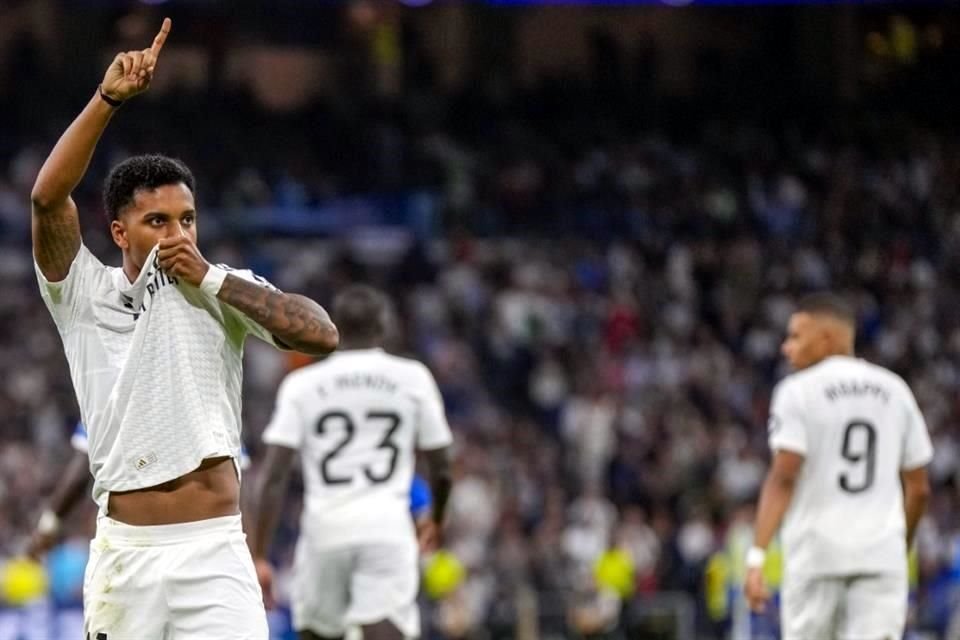 Rodrygo anotó el tercero de la noche para el Real Madrid.