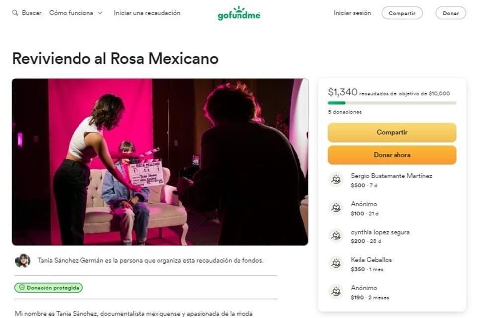 Tania y el equipo de producción decidieron lanzar una colecta en línea de la mano con GoFundMe para apoyar a la producción de una película que celebre la identidad mexicana a través del icónico color.