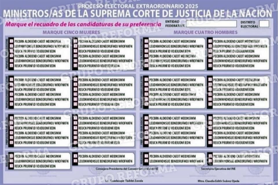 Autoridades del INE han comenzado a realizar bocetos de la papelería electoral... aunque todavía no hay certeza del número de candidatos.