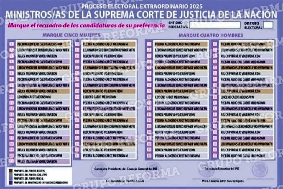 La dirección de Organización del INE elabora bocetos para dimensionar los retos de la elección judicial.