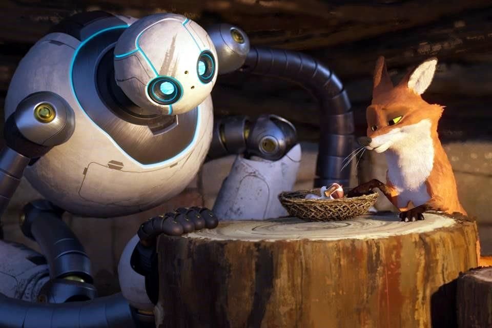 El nuevo filme animado de DreamWorks, 'Robot Salvaje', es protagonizado por una robot que se convierte en mamá adoptiva de un ganso.