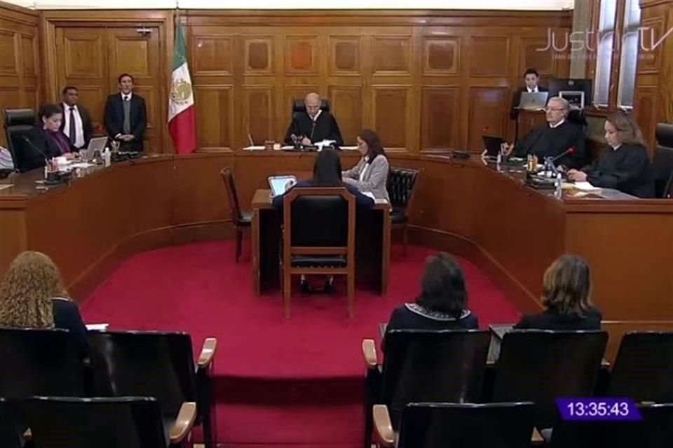 Aspecto de la sesión de este miércoles de la Segunda Sala del máximo tribunal.