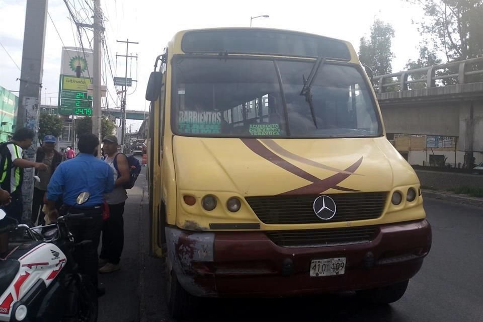 El conductor del transporte público fue detenido.