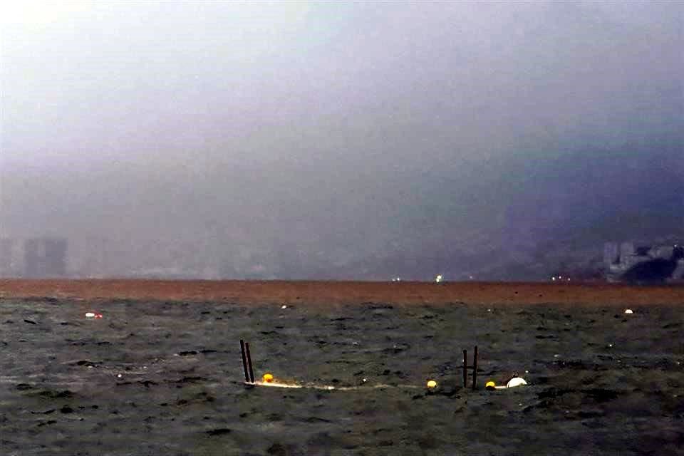 Algunas embarcaciones afectadas por la incesante lluvia en Acapulco.