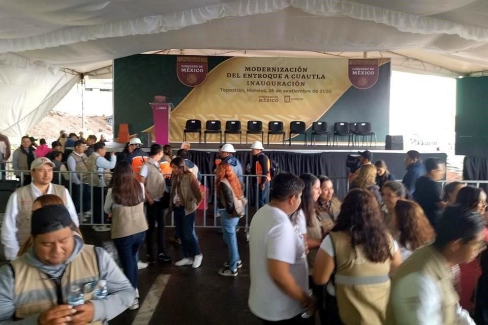 El acto de inauguración fue cancelado una hora antes de su inicio.