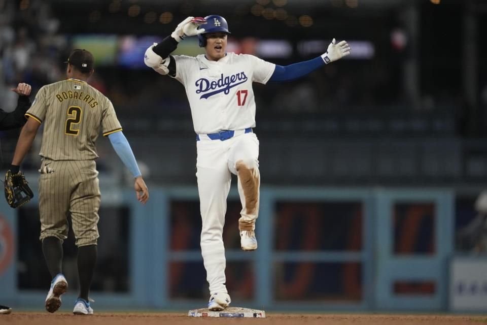 Shohei Ohtani durante el encuentro ante los Padres.