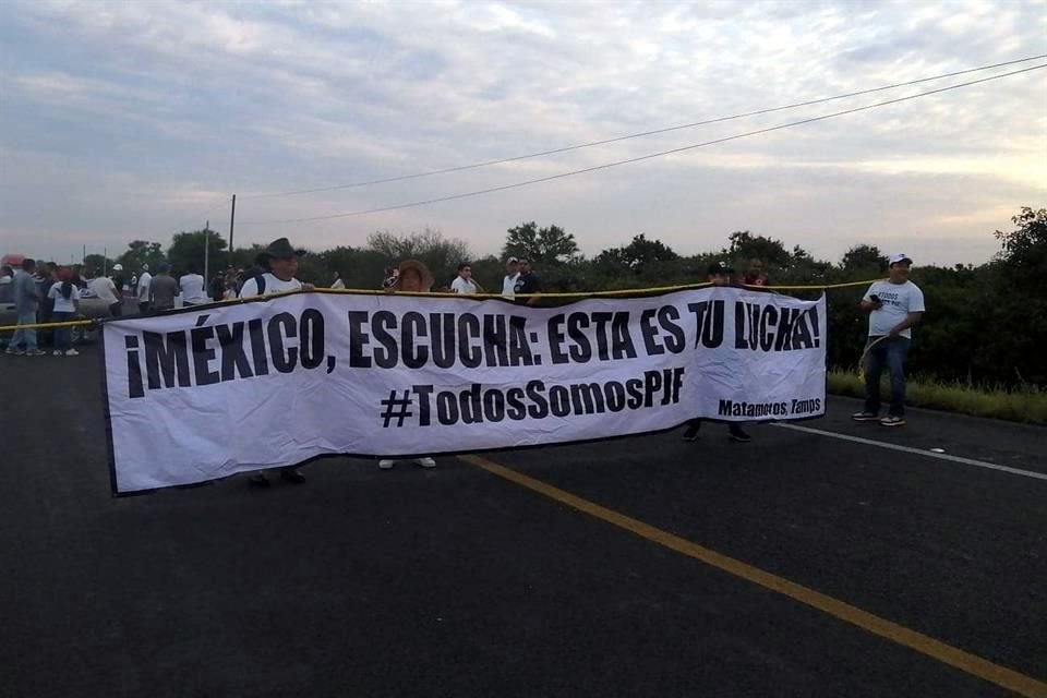 La protesta inició desde temprana hora.