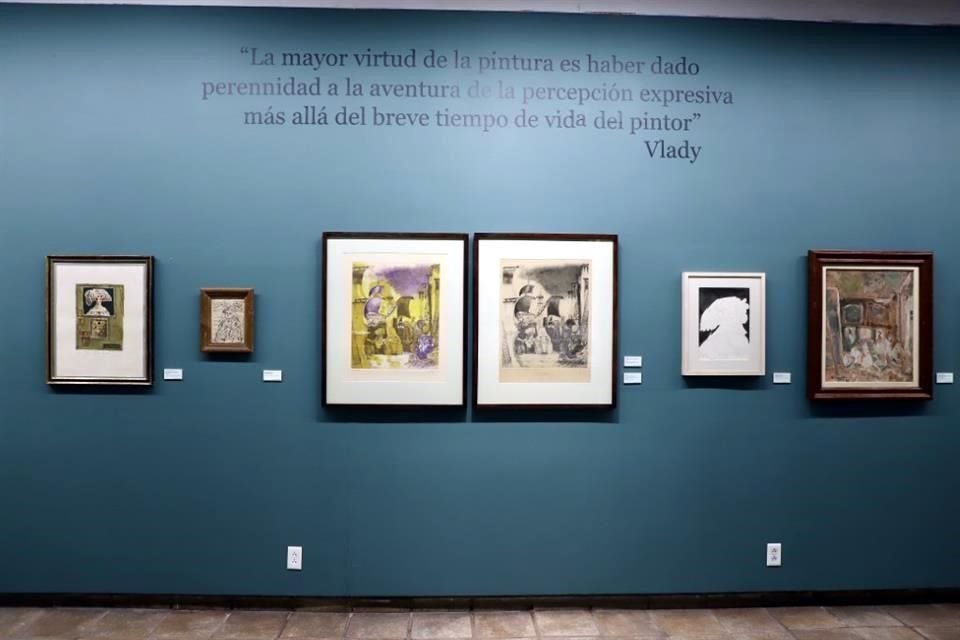 La exposición dedicada a Vlady y Gironella los presenta como pintores del tiempo, que capturaron a través del uso de los materiales o la historia.