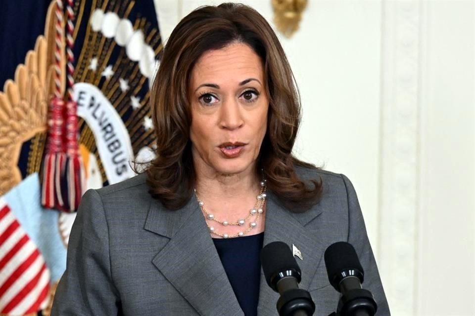 Kamala Harris, vicepresidenta de EU y candidata presidencial demócrata.